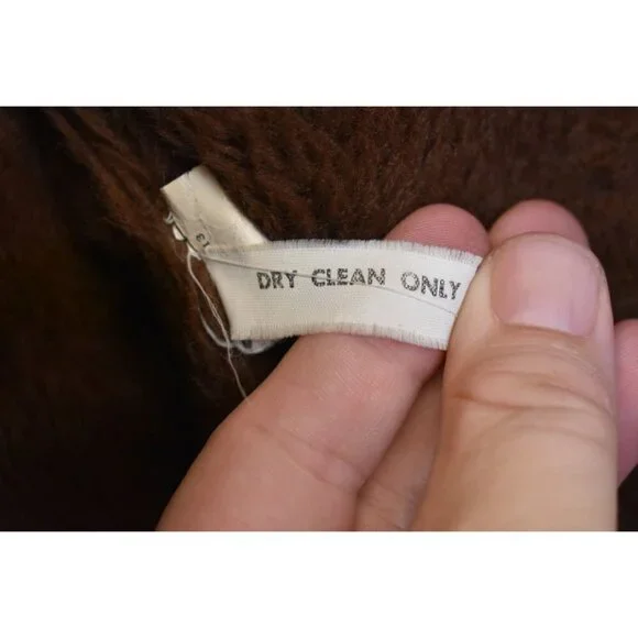 Vintage Men's 80's Grais Brown Wool Blend Trench Coat Faux Fur Collar & Lining 4 - Picture 5 of 6